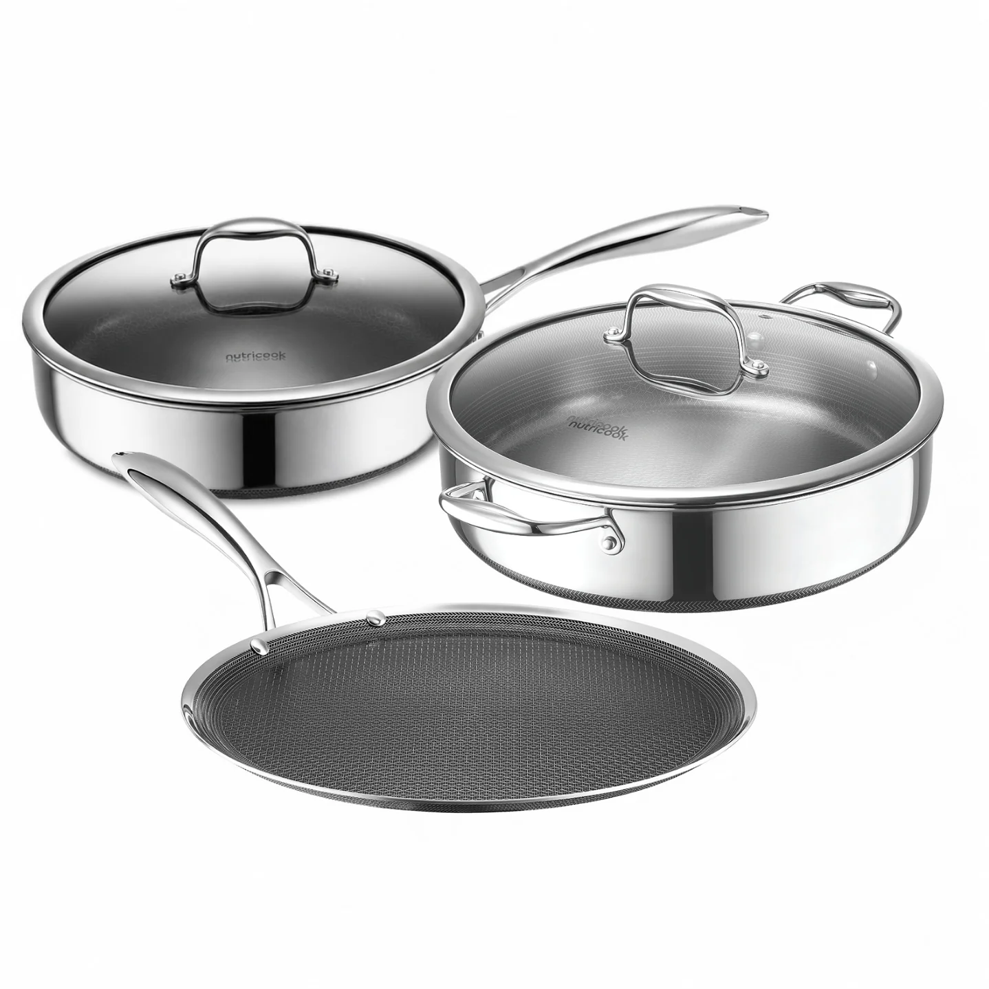 Eterna 5pc Entertainer Set - Deep Pan, Tawa, Kadai