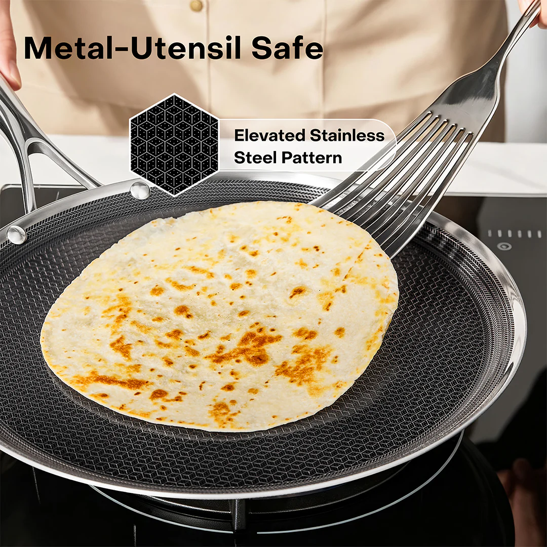 Eterna Tri-Ply 31cm Griddle Pan (Tawa) - Image 2