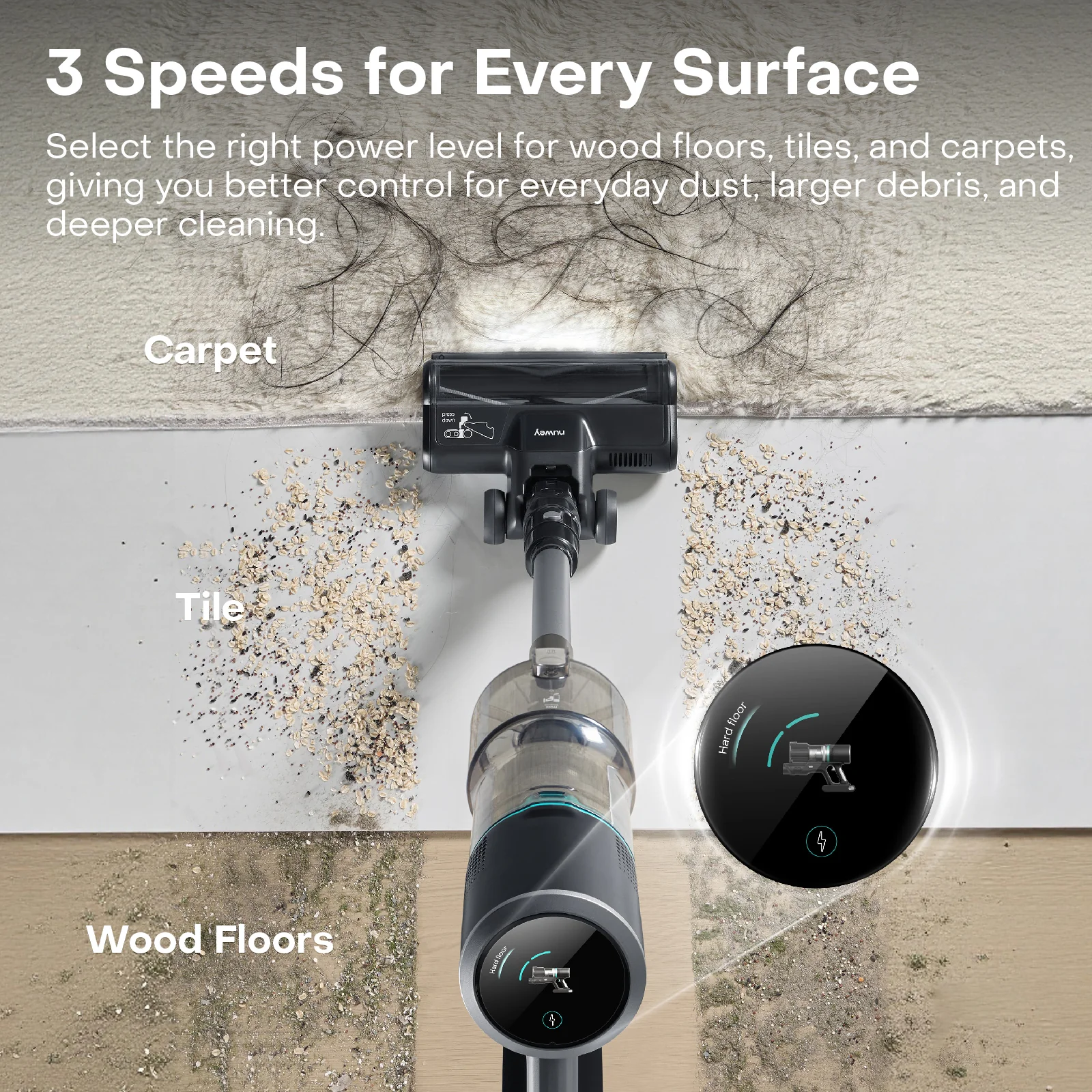 Nuwey Cordless Vacuum Cleaner - Image 4